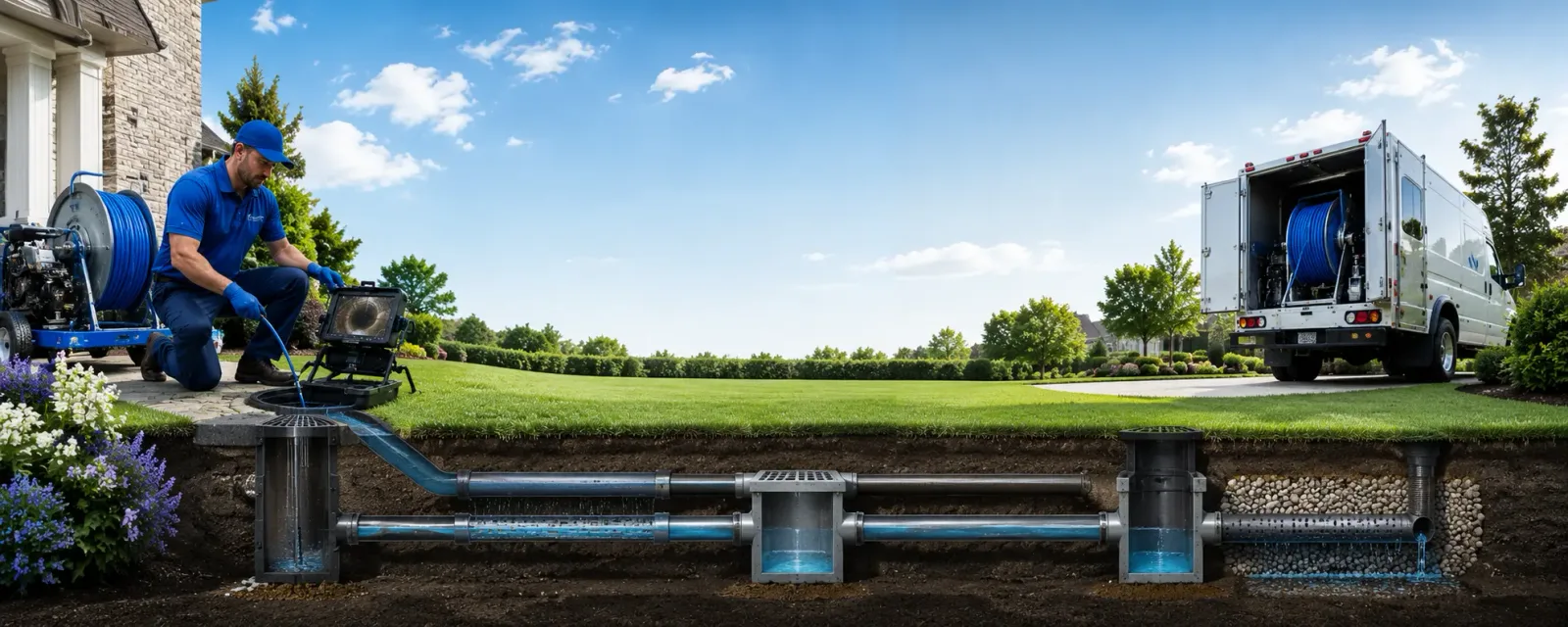 Outdoor drain cleaning information for Slaterville Springs, NY